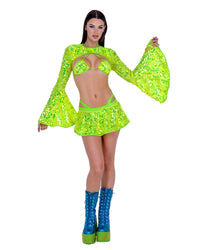 Sequin Dazzle Rave Top (Multiple Colors)