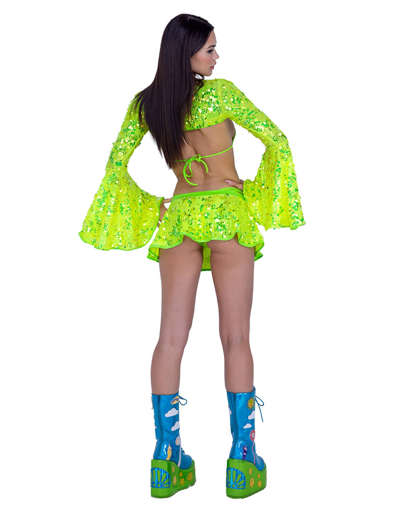 Sequin Dazzle Rave Top (Multiple Colors)