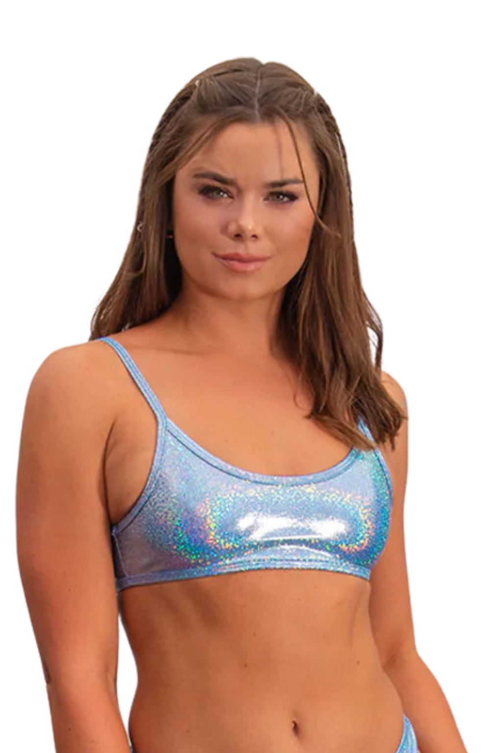 Metallic Micro Rave Top