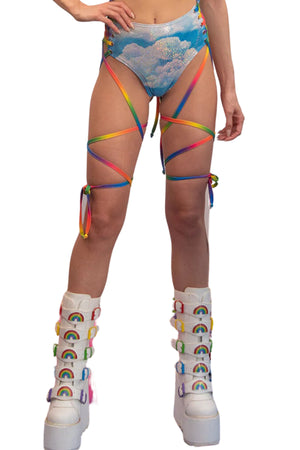 Rainbow Cloud Rave Bottoms