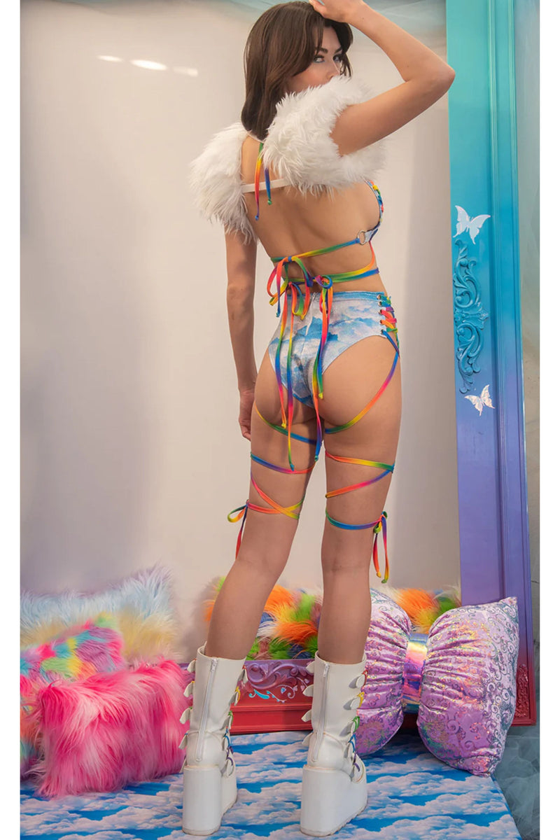 Rainbow Cloud Rave Bottoms