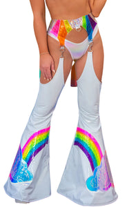 Rainbow Garter Belted Chaps (Multiple Colors)