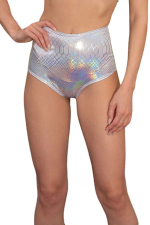 High-Waist Shimmer Rave Bottoms