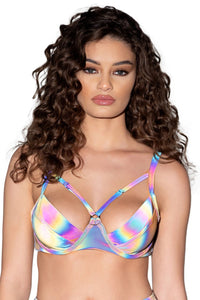 Reflective Underwire Rave Top