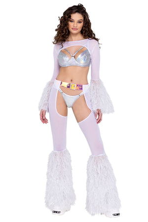 Faur-Fur Belted Sheer Chaps