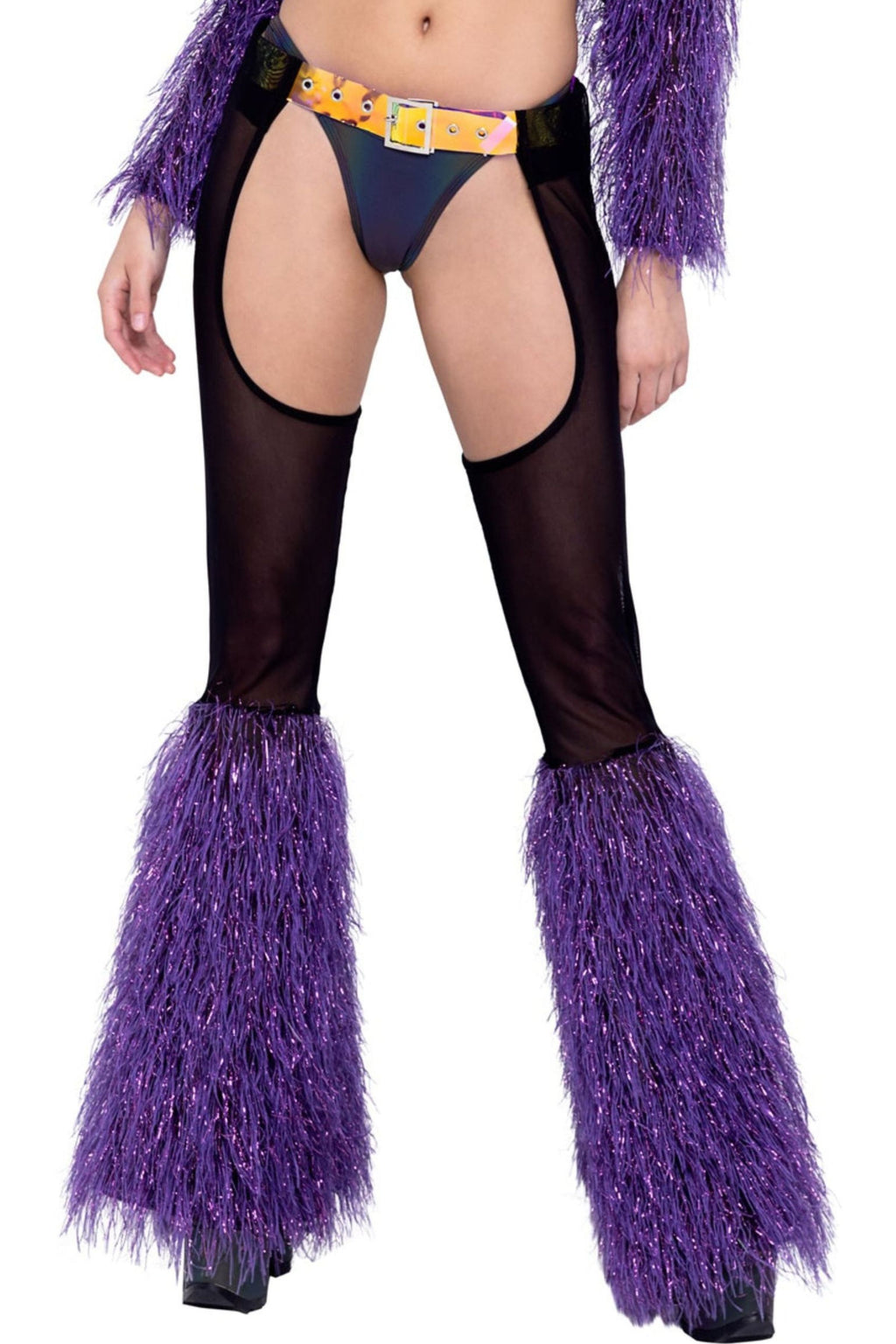 Faur-Fur Belted Sheer Chaps