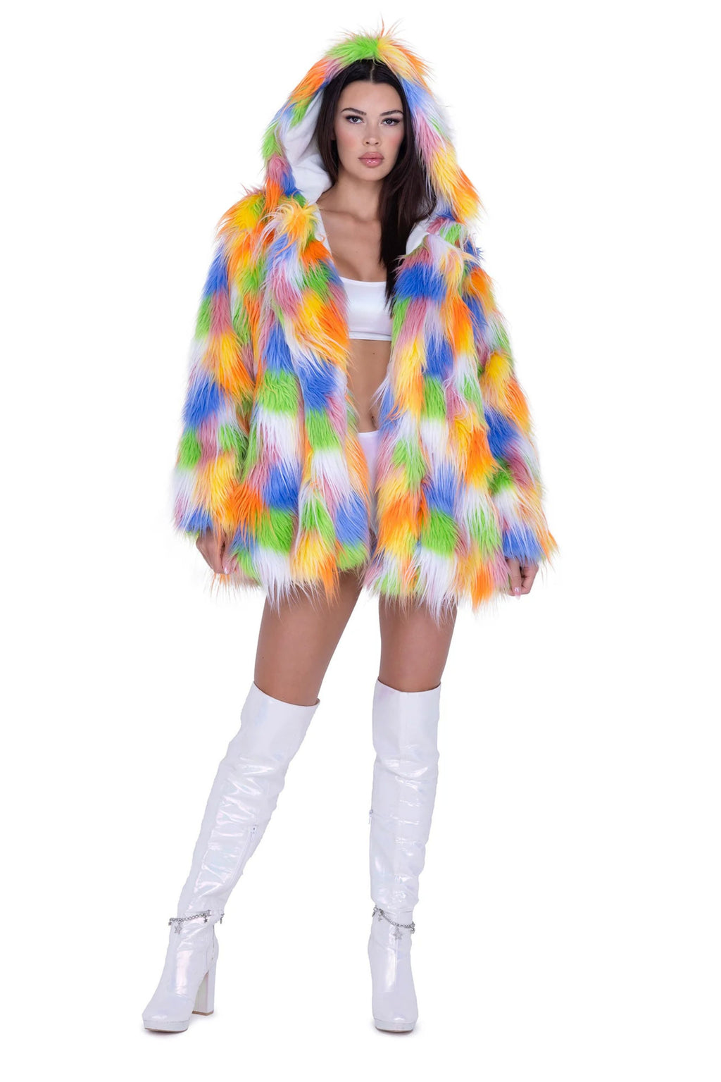 Hip Length Fur Coat (Multiple Colors)