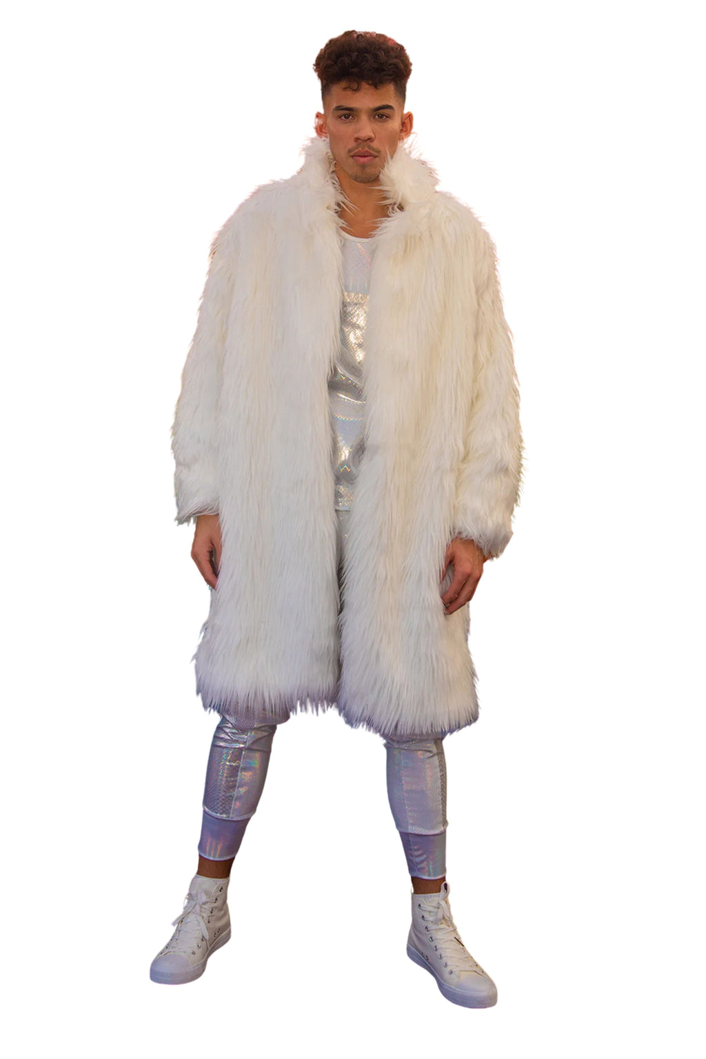 Light-Up Mid-Length Fur Coat