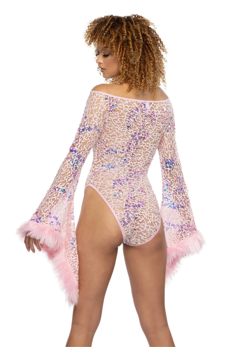 Flair Sleeve Rave Bodysuit