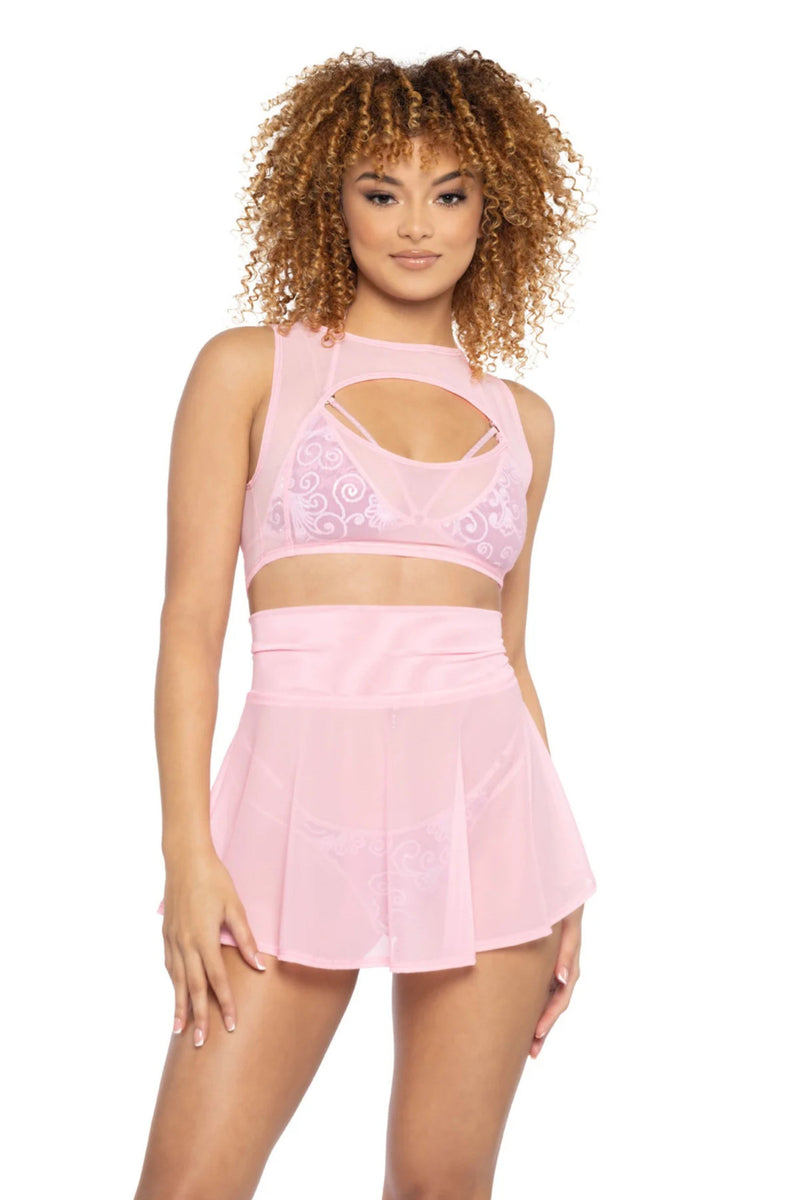 Mesh Crop Rave Top (Multiple Colors)