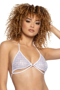 Mesh Diamond Rave Top