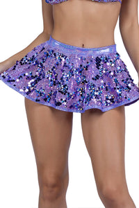 Sequin Flare Rave Skirt