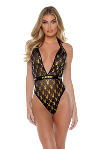Playboy Foiled Bunny Bodysuit