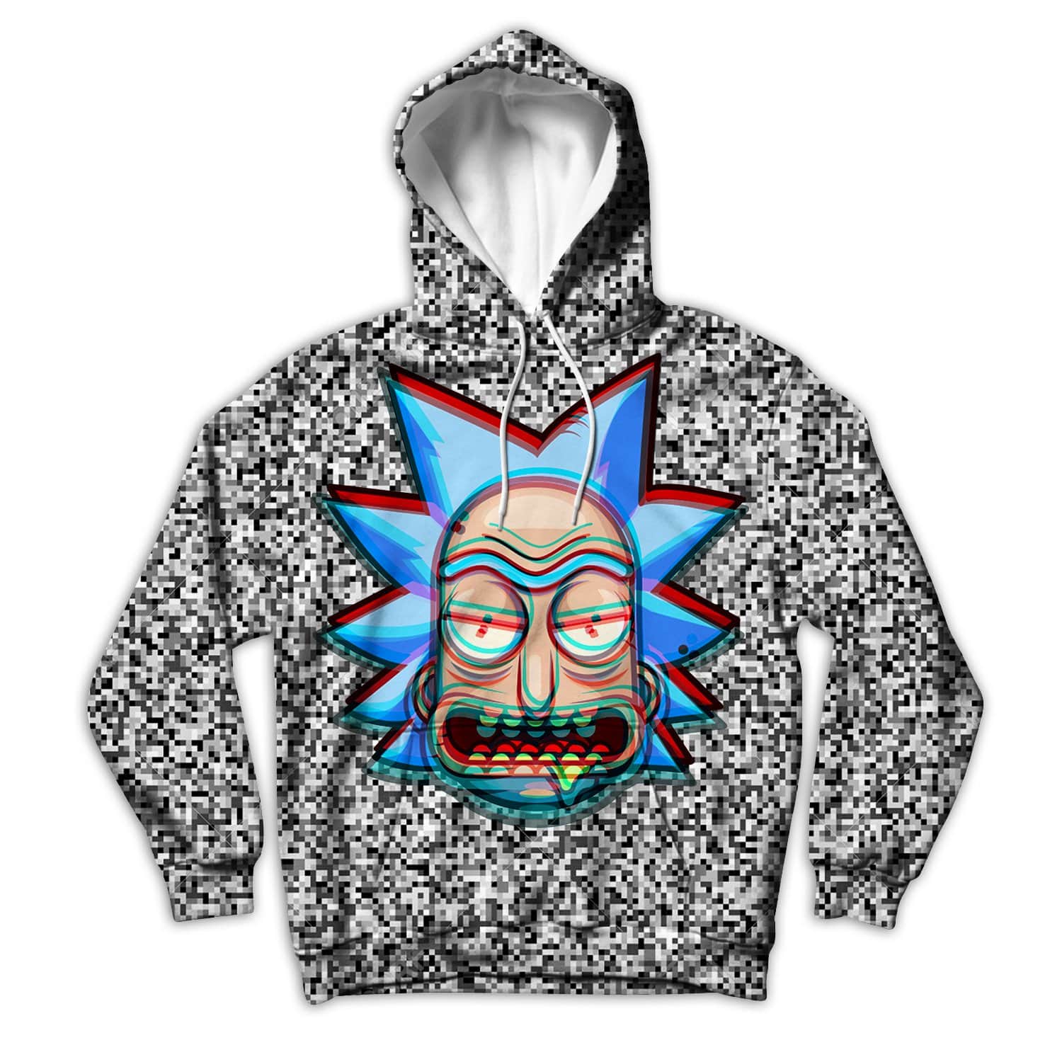 Trippy Rick Hoodie | Mens Rave Clothing | Male Rave Outfits – Electric  Dance Merch