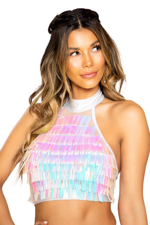 Raindrop Rave Crop Top