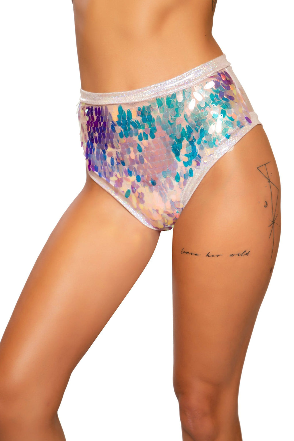 Sequin Rave Booty Shorts