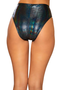 Snake-Skin Booty Rave Shorts 