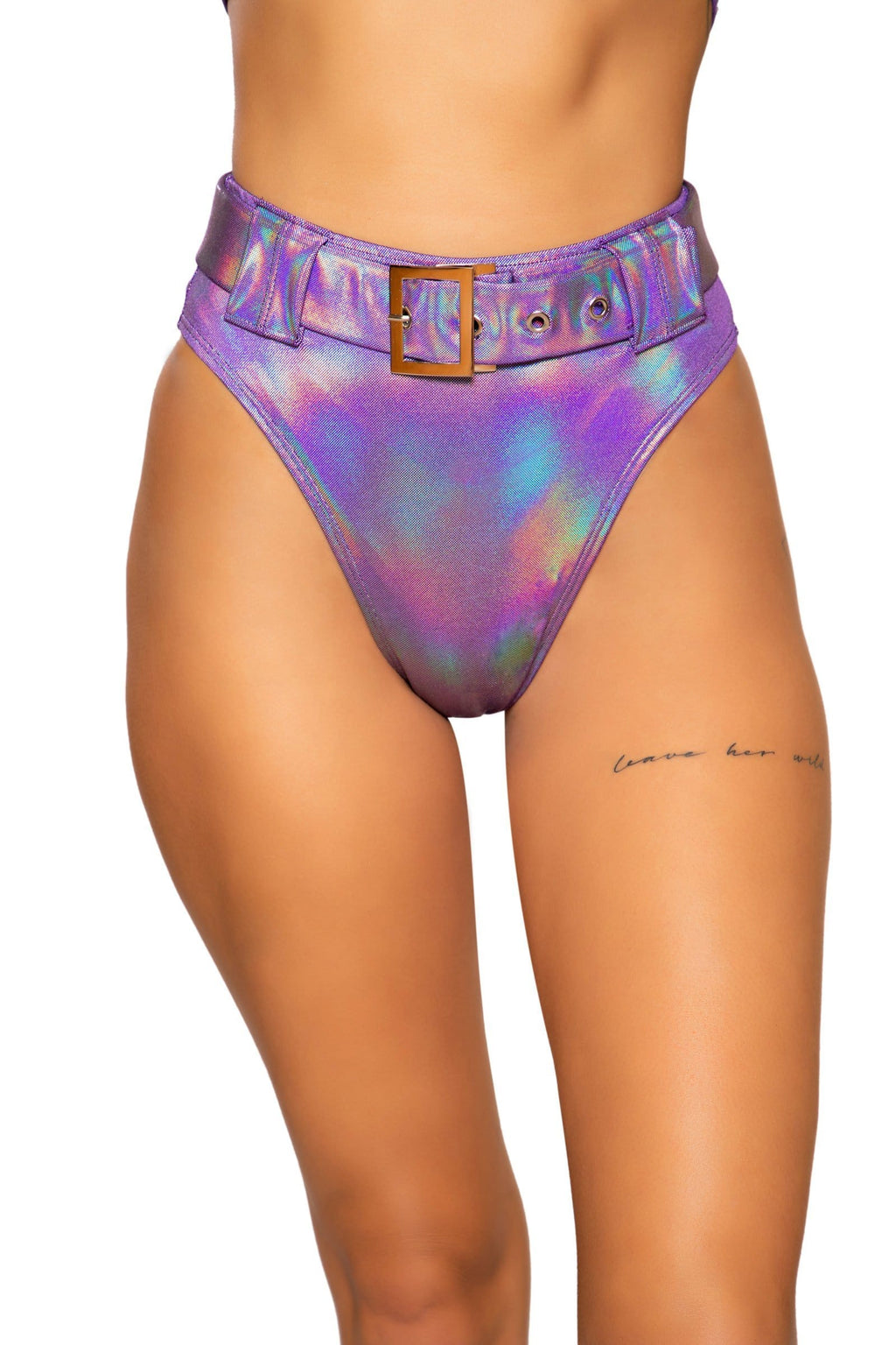High-Waist Rave Booty Shorts with Belt