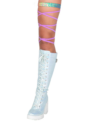 Gartered Rave Leg Wraps (Multiple Colors)