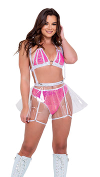 High-Waisted Sequin Rave Shorts