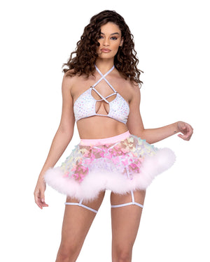 Sheer Butterfly Rave Skirt