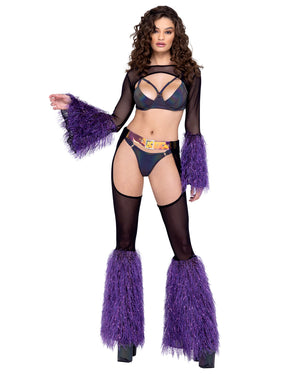 Faur-Fur Belted Sheer Chaps