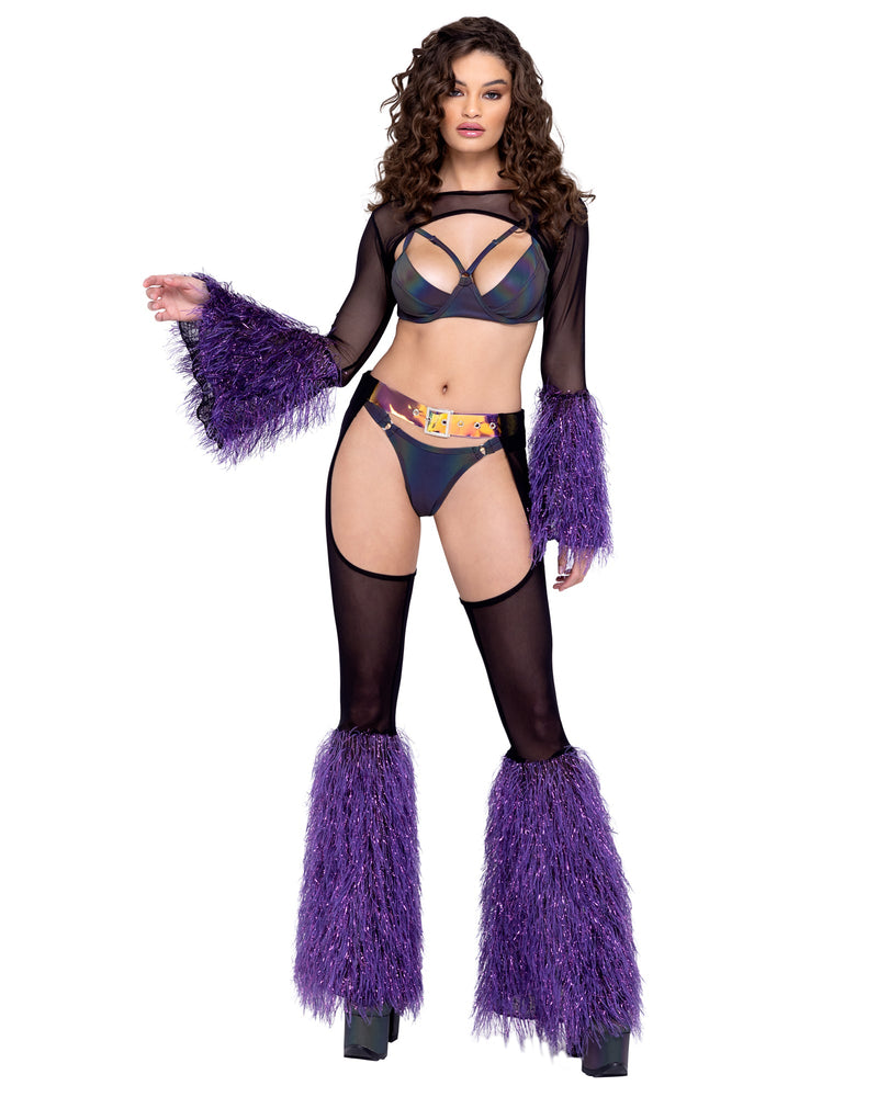 Faur-Fur Belted Sheer Chaps