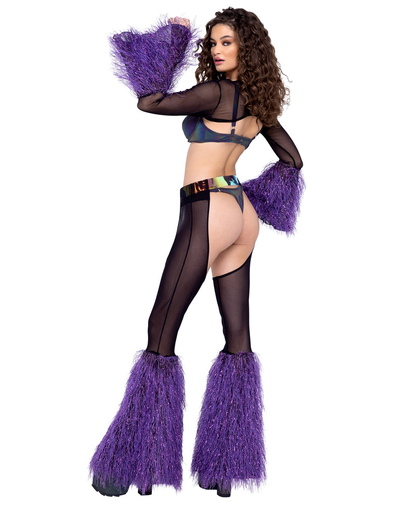 Sheer Fur Rave Shrug