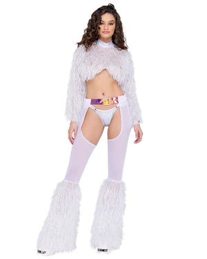 Faur-Fur Belted Sheer Chaps