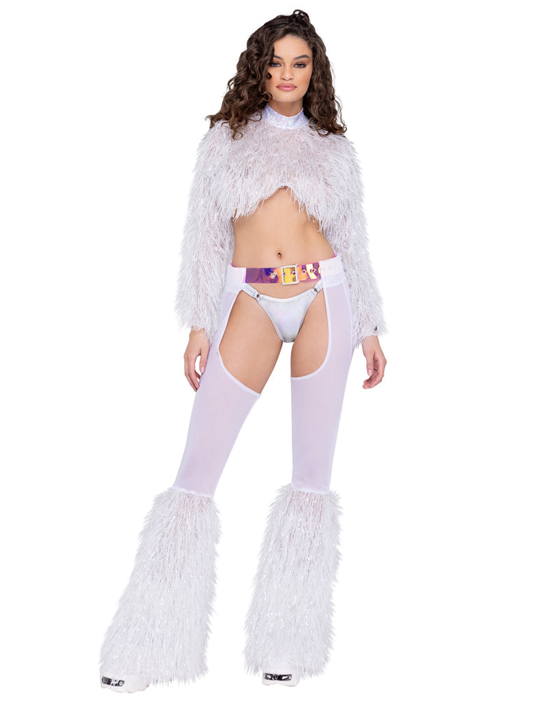 Faur-Fur Belted Sheer Chaps