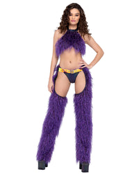 Full Faux-Fur Belted Chaps (Multiple Colors)