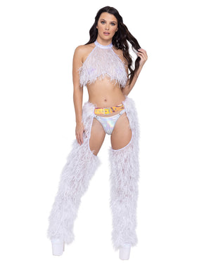 Full Faux-Fur Belted Chaps (Multiple Colors)