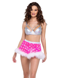 Mesh Stars Rave Skirt