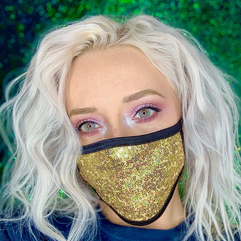 Sequin Rave Face Mask