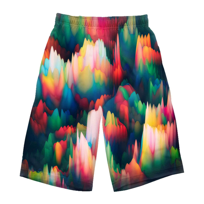 Abstract Waves Rave Shorts