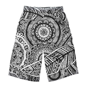 Feather Mandala Rave Shorts