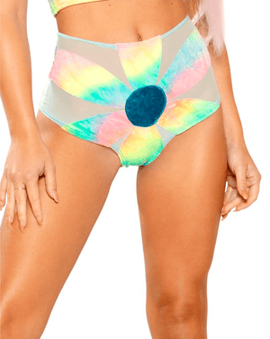 Tie-Dye Daisy Rave Shorts