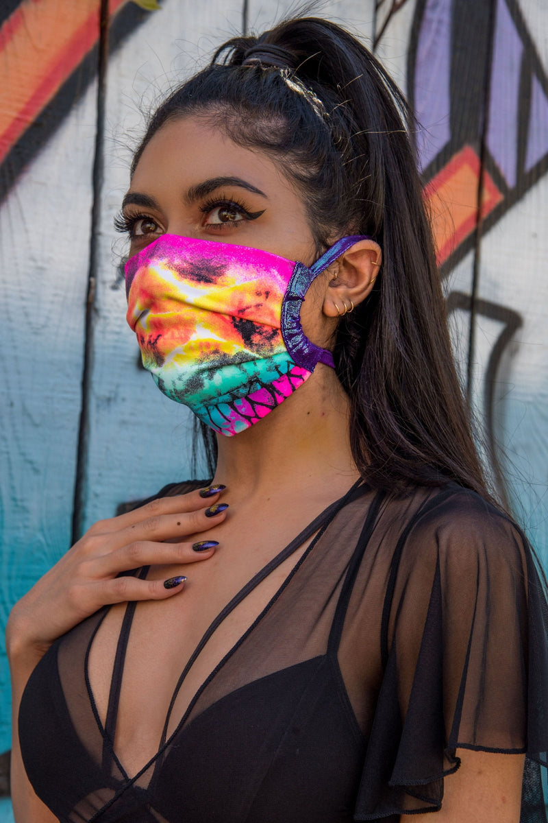 Pleated Rave Face Mask