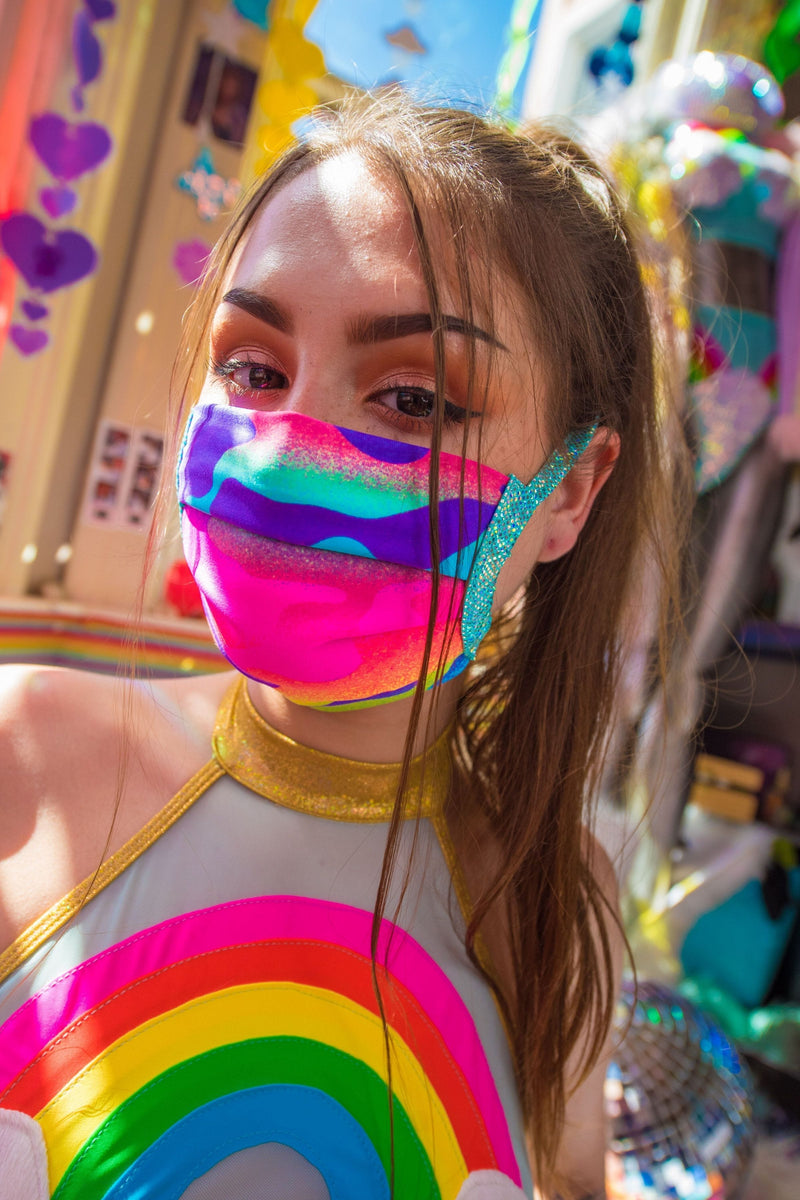 Pleated Rave Face Mask
