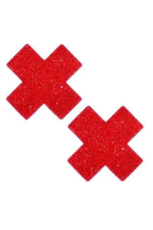 Sparkly Cross Rave Pasties 