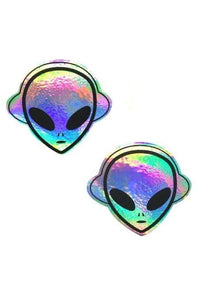 Alien Head Rave Pasties