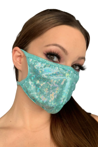 Shimmer Face Mask | Rave Accessories | Rave Outfits Women – Electric ...