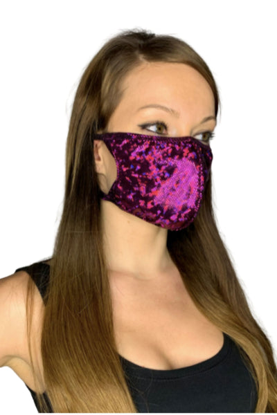 Shimmer Face Mask | Rave Accessories | Rave Outfits Women – Electric ...