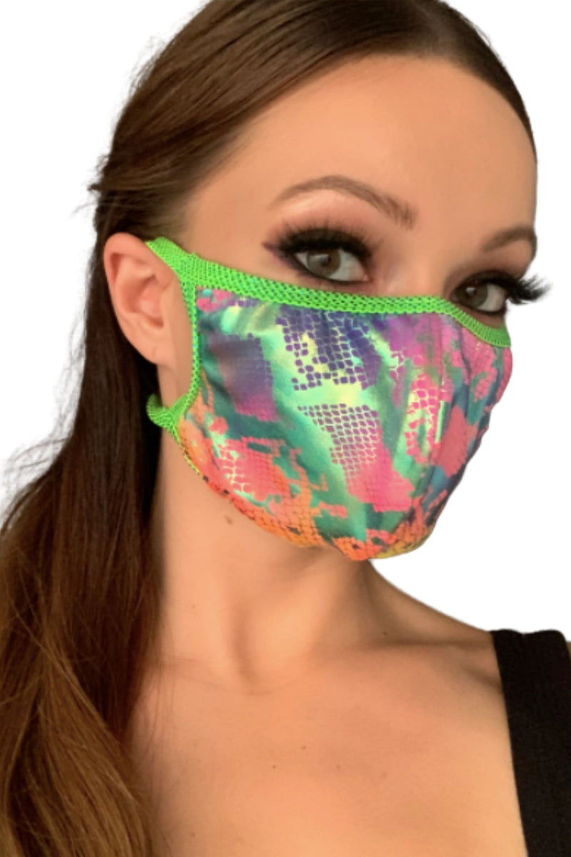 Snake Rave Face Mask (Multiple Colors)