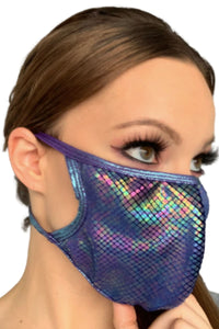 Shimmer Rave Face Mask (Multiple Colors)