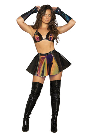 Dual Zipper Rave Skirt (Multiple Colors)