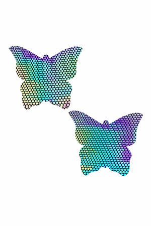 Holographic Butterfly Rave Pasties (Multiple Colors)