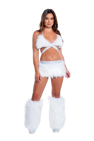 Light-Up Faux Fur Skirt (Multiple Colors)