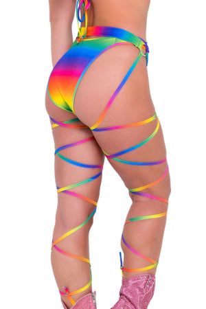 Rainbow Rave Leg Wraps