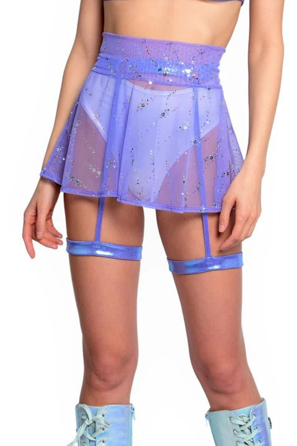 Astro Sequin Rave Skirt
